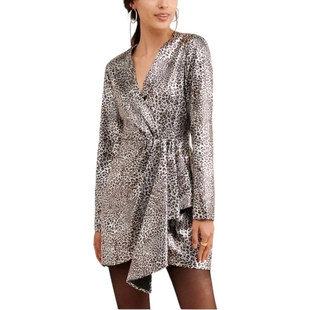 Ronny Kobo Collection Metallic Leopard Dress